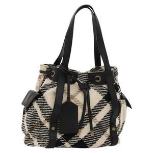 Pre Loved burberry Women White Tote Bags